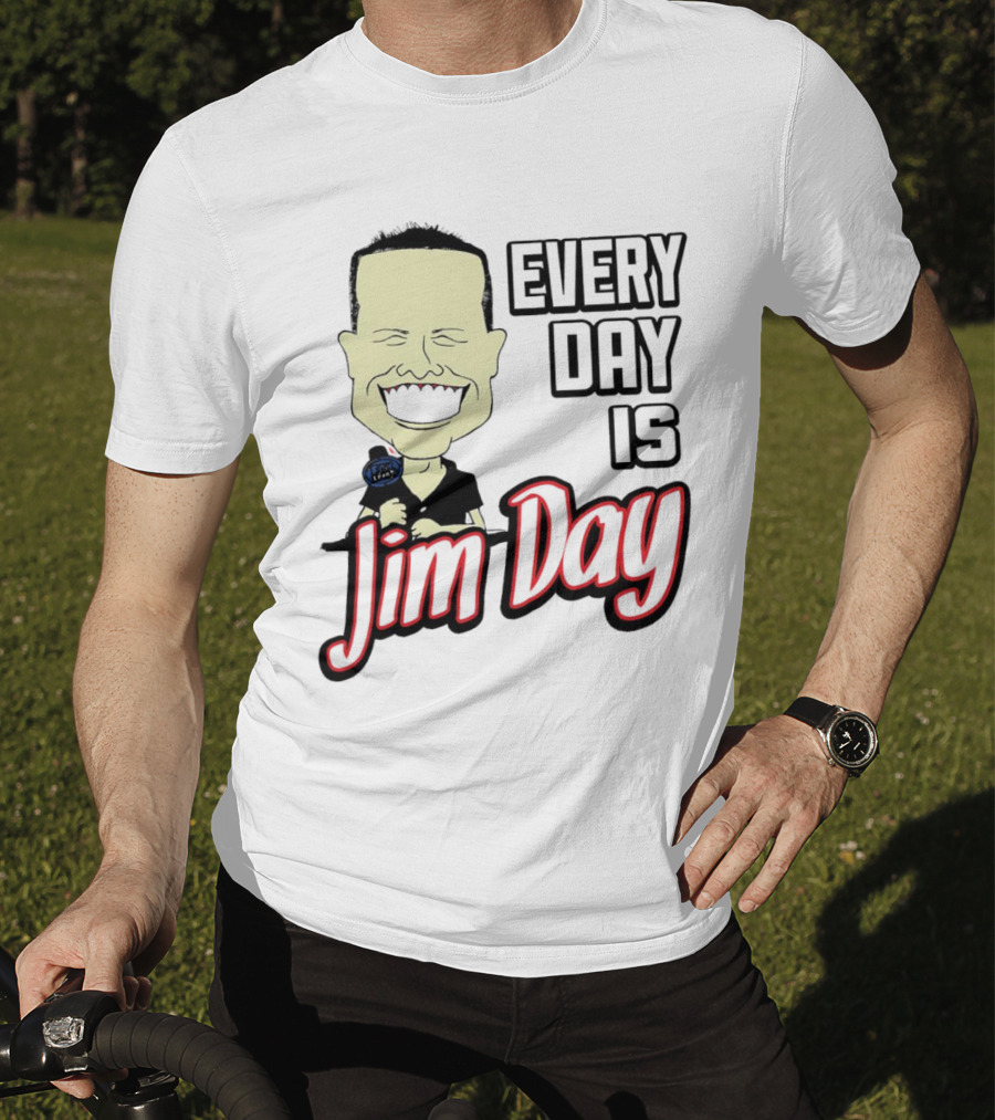 Every Day Is Jim Day Face Character Cartoon T-Shirt