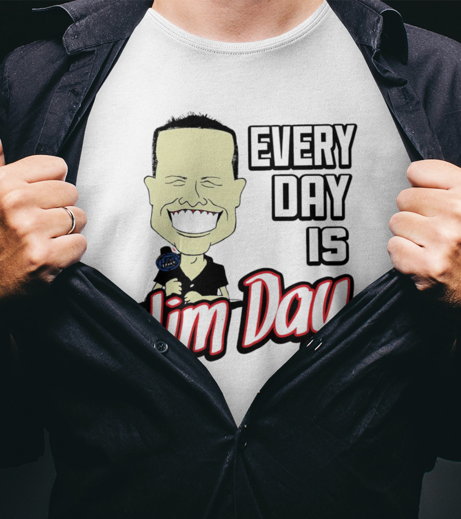 Every Day Is Jim Day Face Character Cartoon T-Shirt