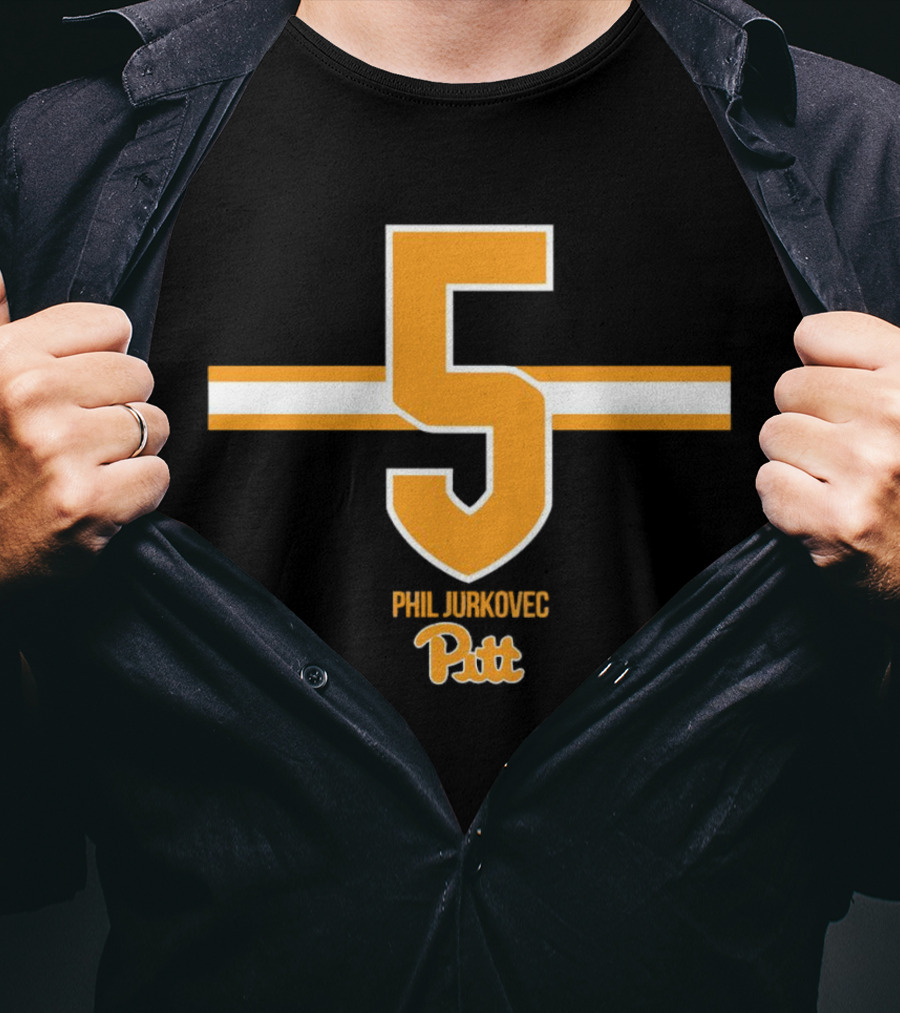 Phil Jurkovec 5 Pitt Panthers Football T-Shirt