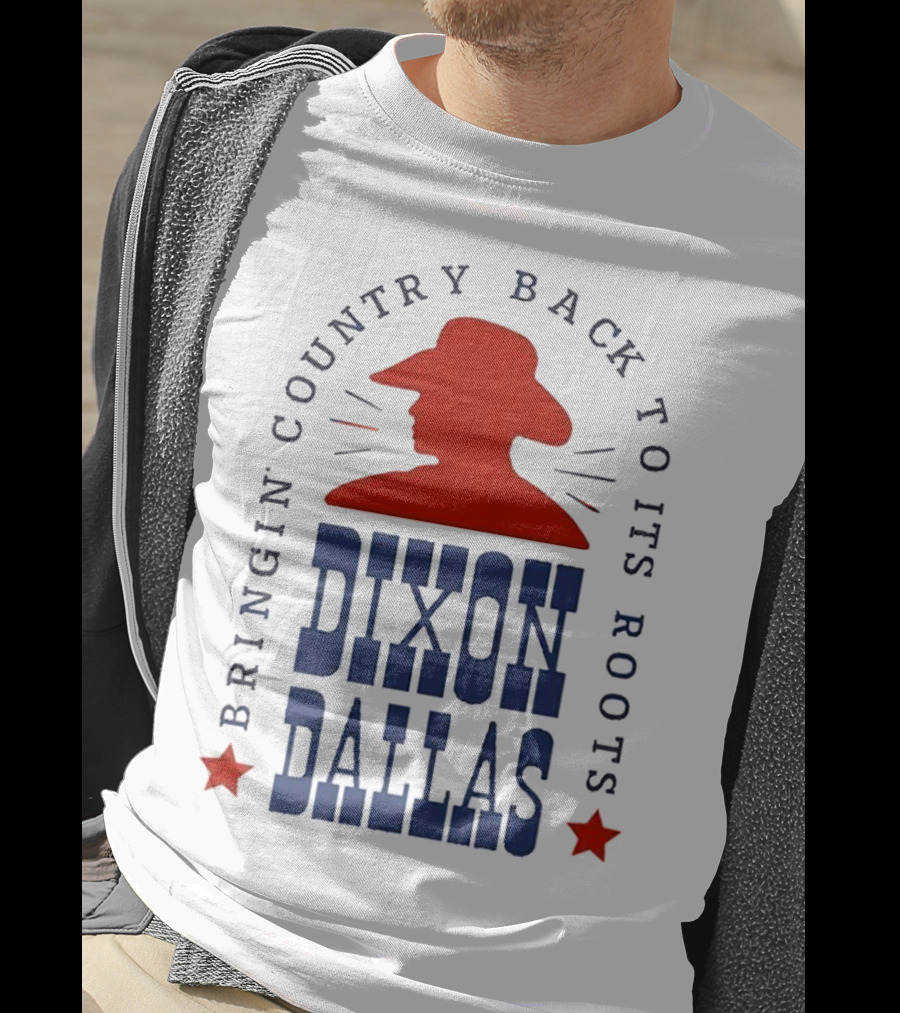 Dixon Dallas Bringin' Country Back To Its Roots Red Cowboy Hat T-Shirt