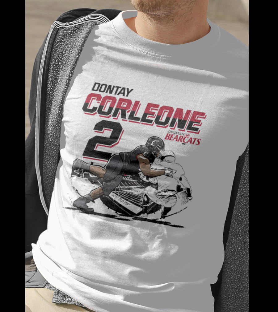 Dontay Corleone 2 Cincinnati Bearcats Football Action T-Shirt