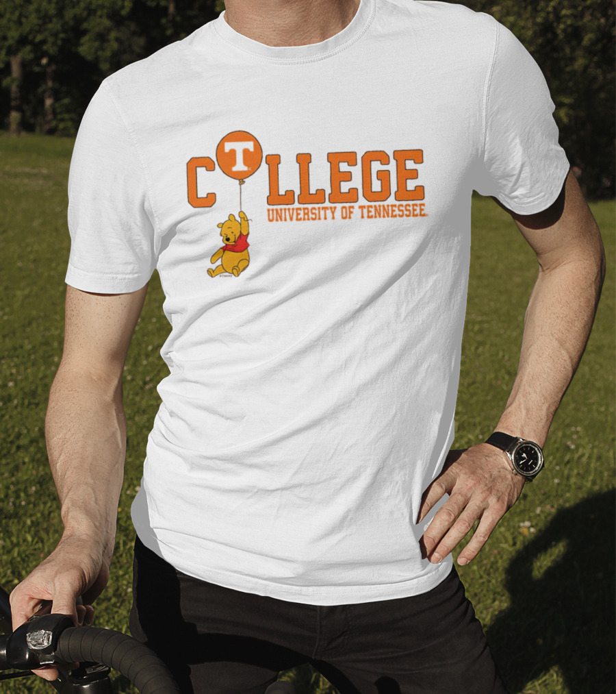 Tennessee Volunteers University Of Tennessee Pooh College Balloon T-Shirt
