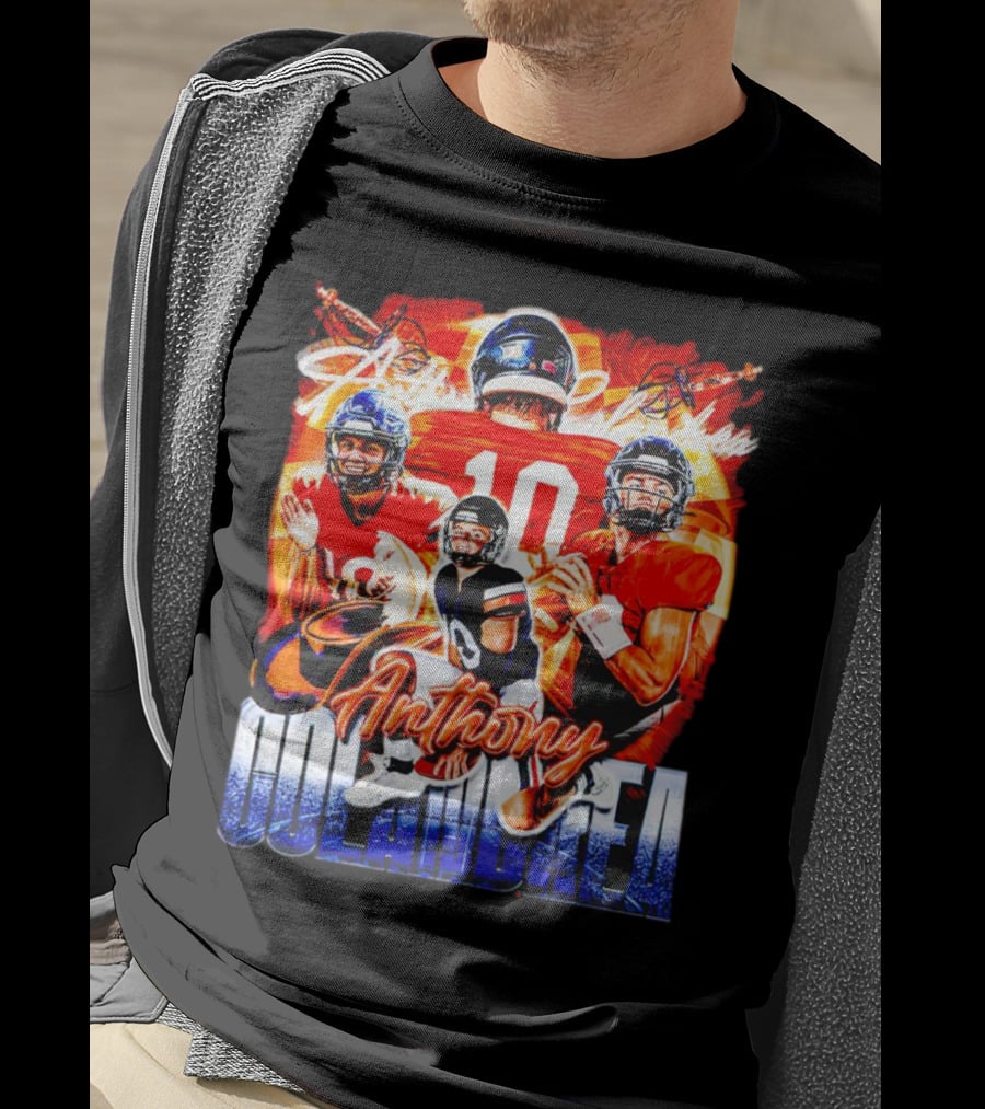 Anthony Colandrea Virginia Cavaliers Football Vintage Number 10 T-Shirt