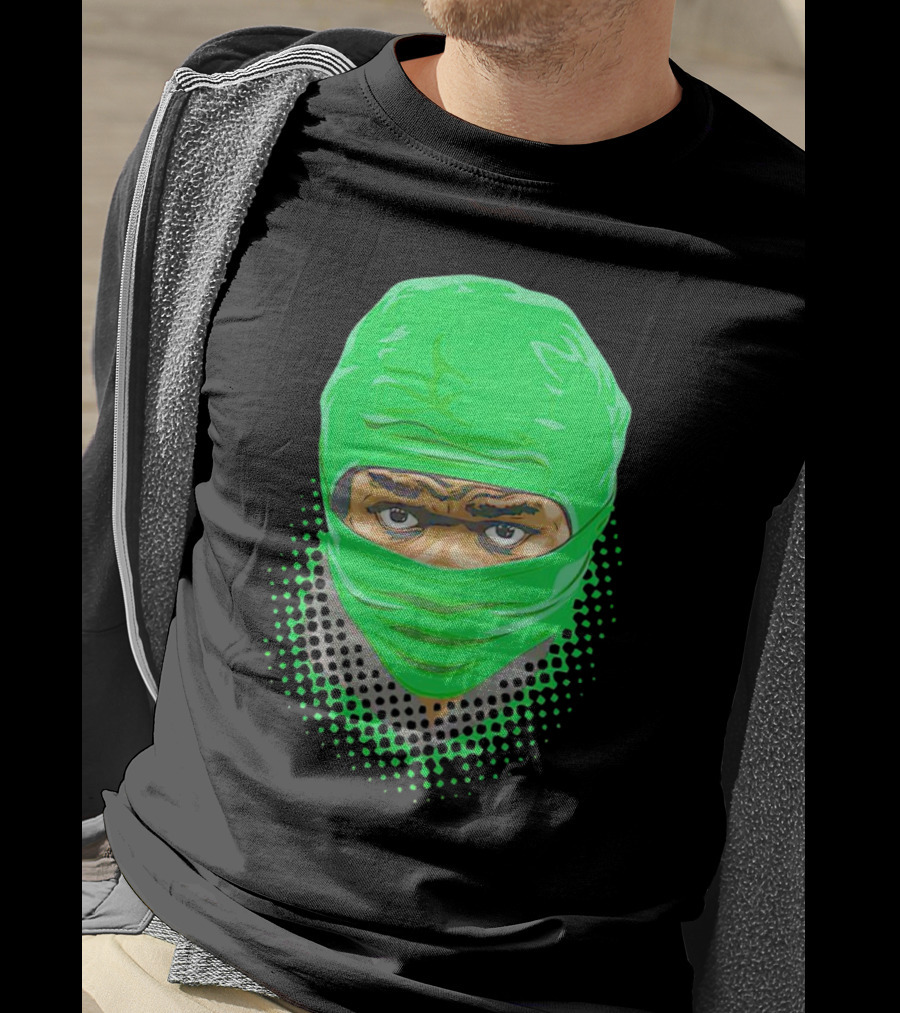 Bucky Irving Green Mask Oregon Ducks Vintage T-Shirt