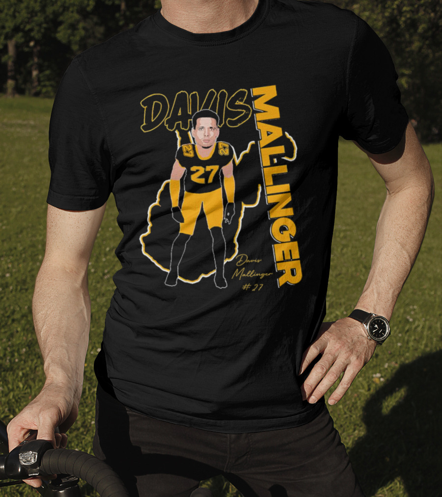 Davis Mallinger West Virginia #27 Football Signature T-Shirt