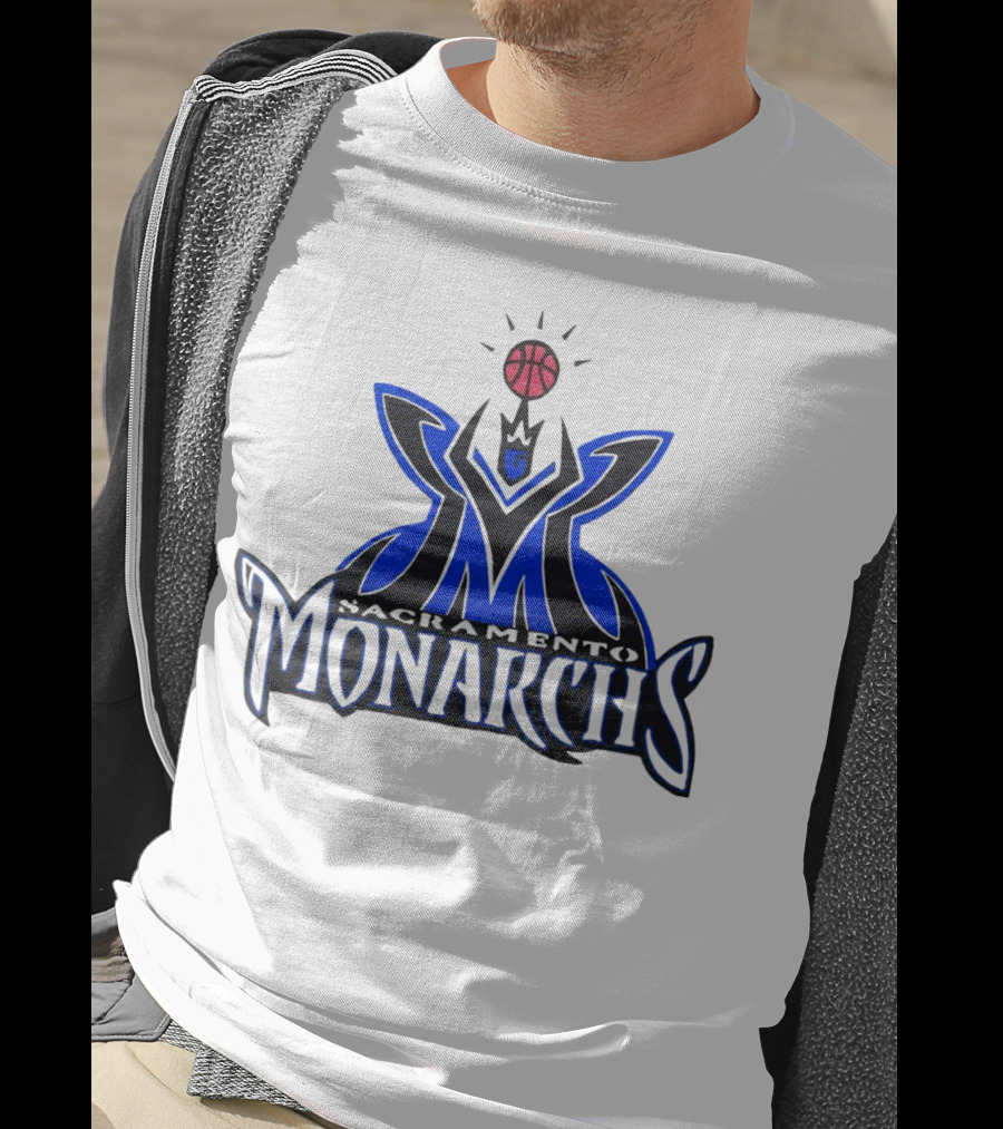 Sacramento Monarchs Basketball Logo Emblem T-Shirt