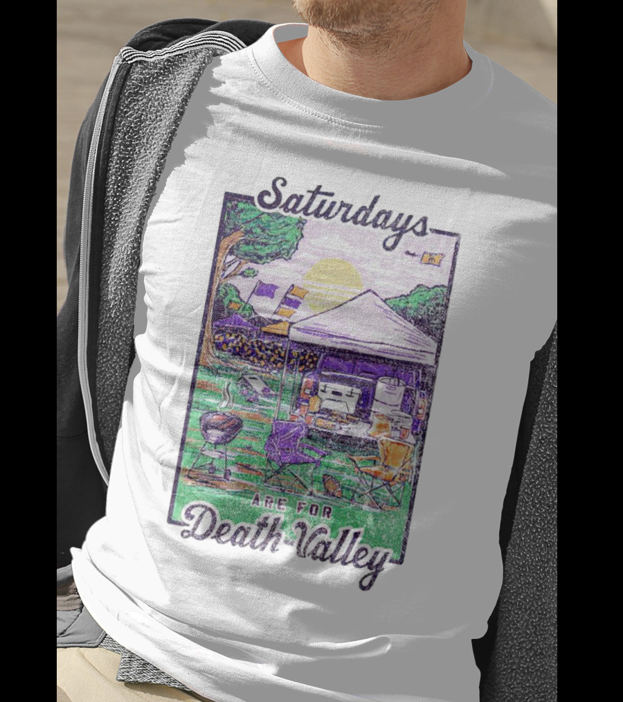 Tailgate Saturdays Are For Death Valley With Tents And Flags T-Shirt