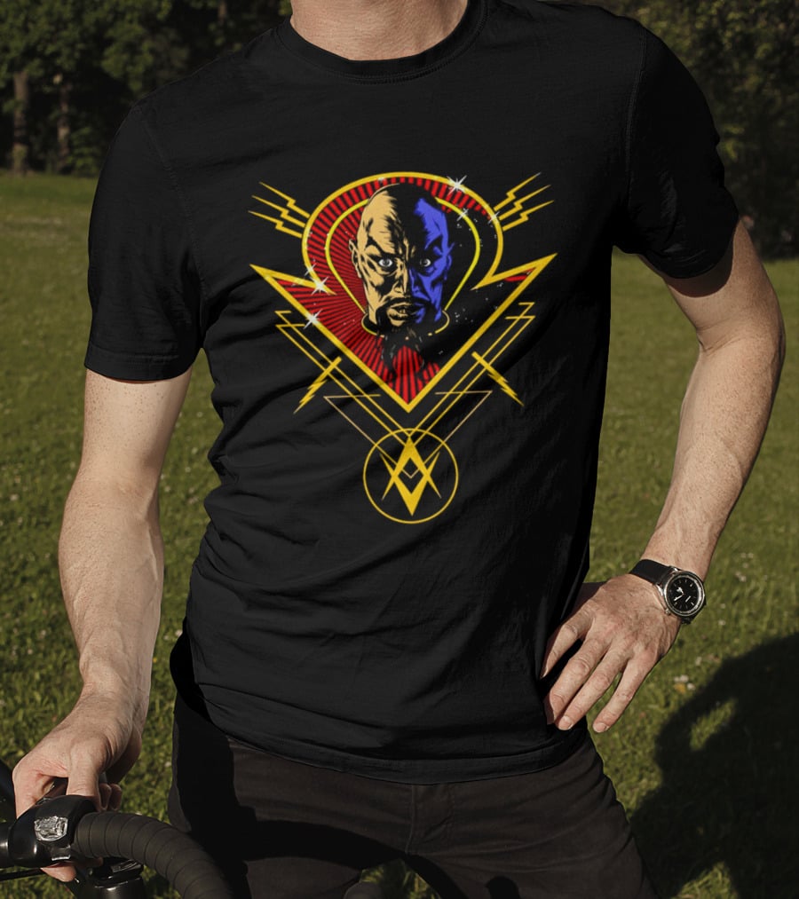 Ming The Merciless Flash Gordon Comics Villain Art Deco T-Shirt