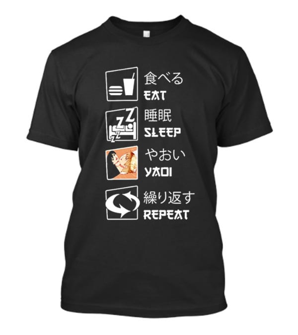 Eat Sleep Yaoi Repeat T-Shirt