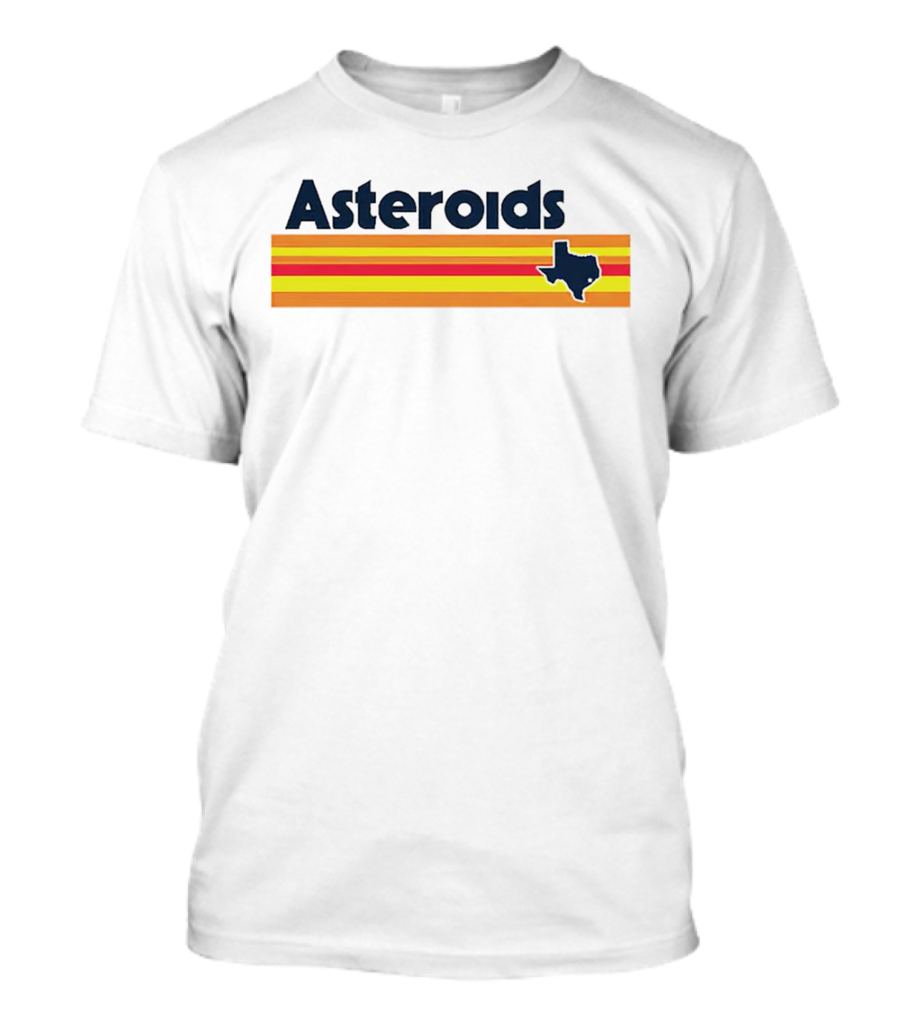 Asteroids Houston Astros Texas Stripe T-Shirt