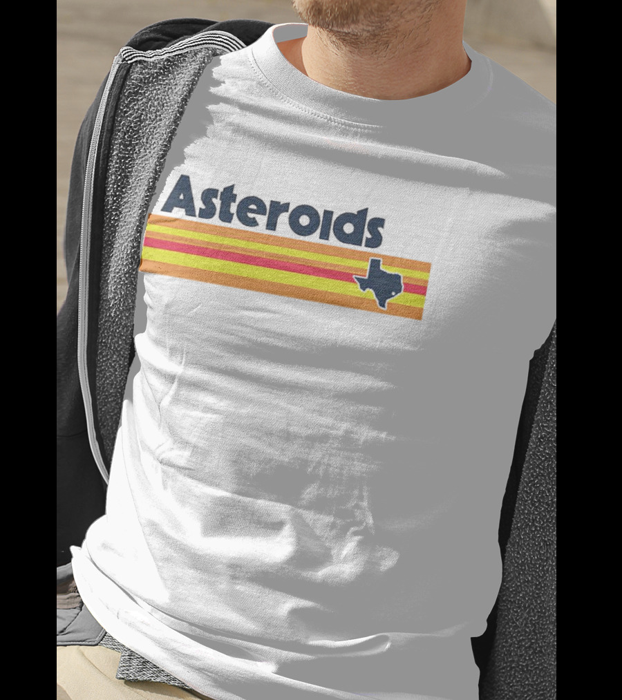 Asteroids Houston Astros Texas Stripe T-Shirt