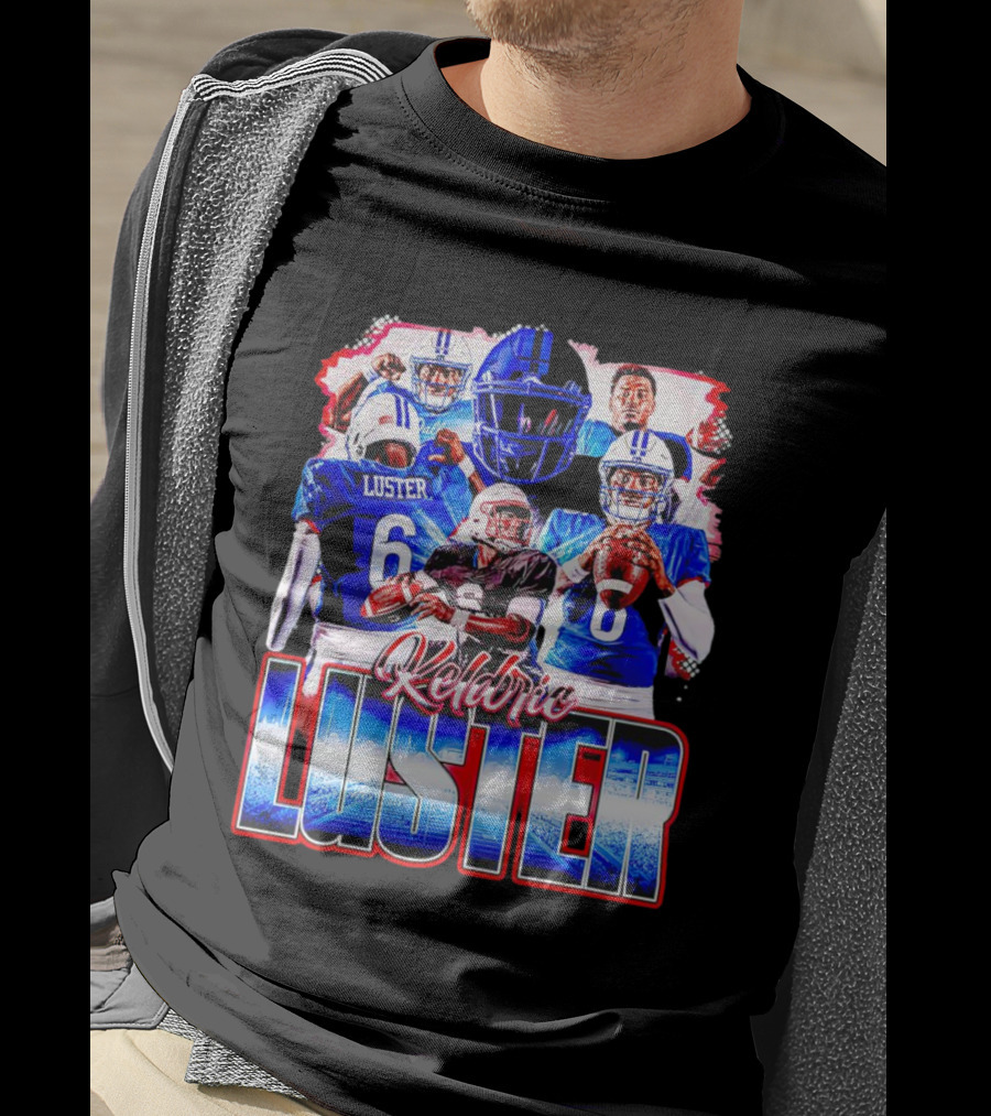 Keldric Luster SMU Mustangs Football T-Shirt