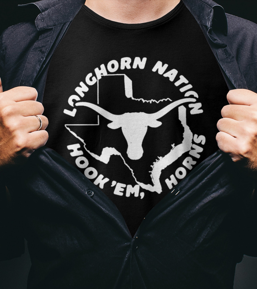 Longhorn Nation Hook Em Horns Texas T-Shirt