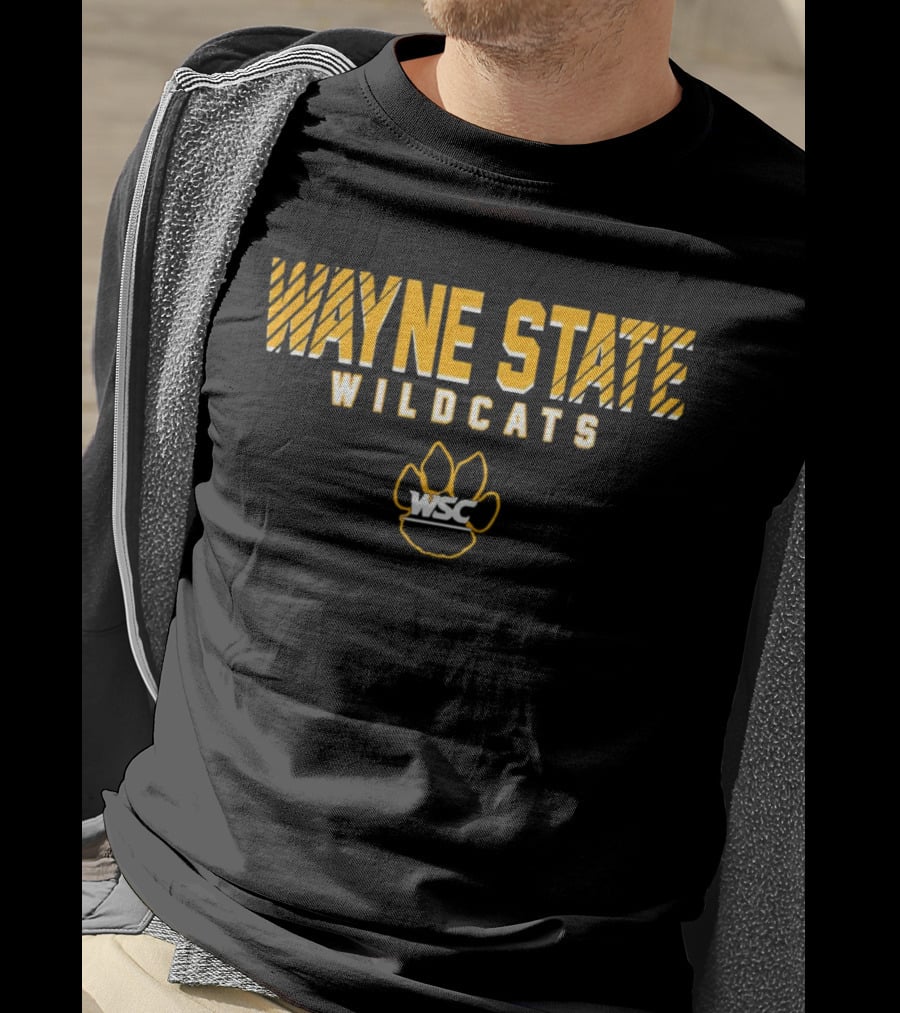 Wayne State Wildcats WSC Paw Prints T-Shirt