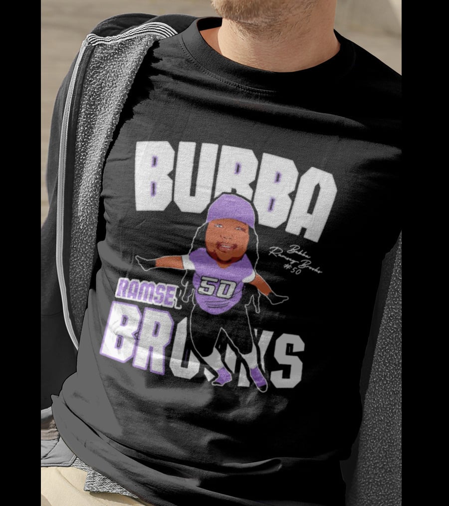 Bubba Ramsey-Brooks #50 TCU Horned Frogs Football Character T-Shirt