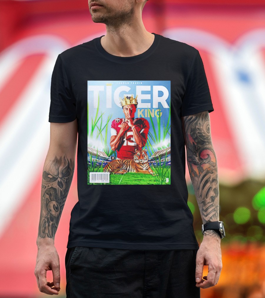 Jordan Travis Tiger King Florida State Seminoles Football Magazine Cover T-Shirt