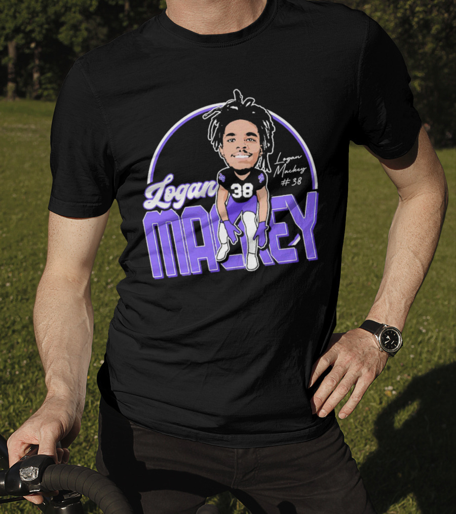 Logan Mackey 38 Weber State Wildcats Football Signature T-Shirt