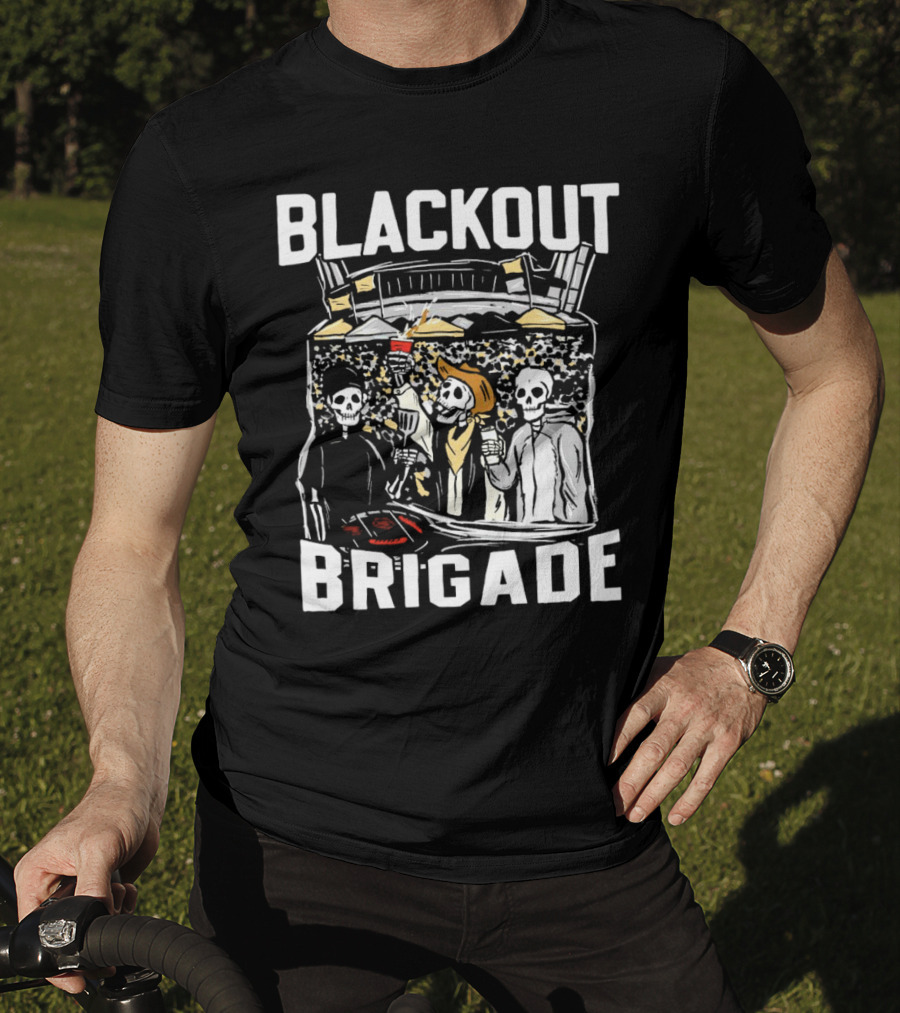 Blackout Brigade Colorado Buffaloes Football Stadium Skeletons Party T-Shirt