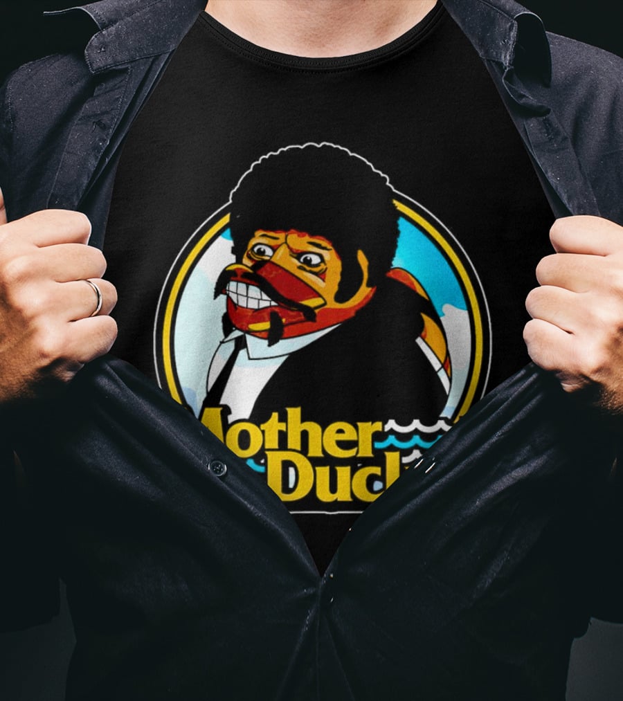 Mother Ducker Retro Cartoon Character Mashup T-Shirt