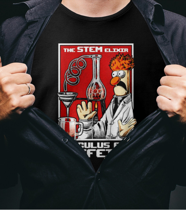 The STEM Elixir Calculus And Caffeine Beaker Character T-Shirt