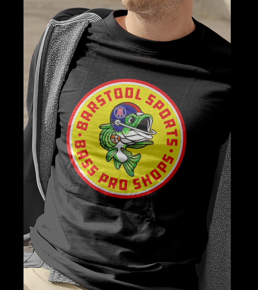 Bass Pro Shops Football Helmet Fish T-Shirt