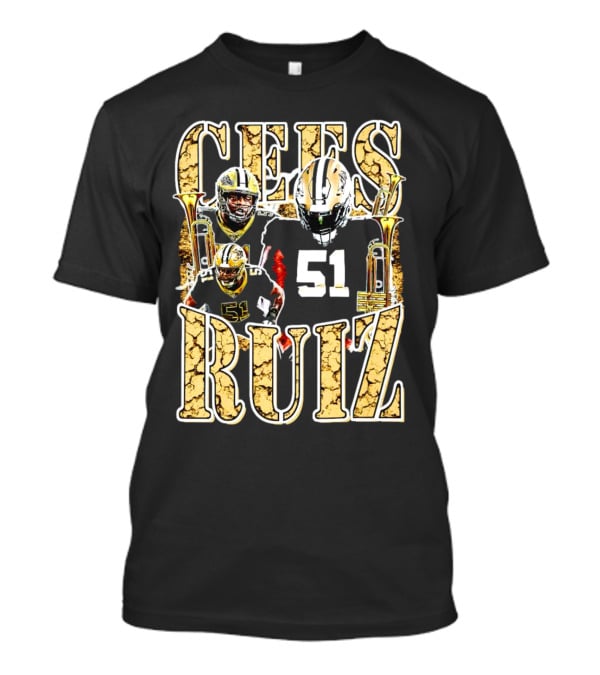 Cees Ruiz 51 New Orleans Saints Football Iconic T-Shirt