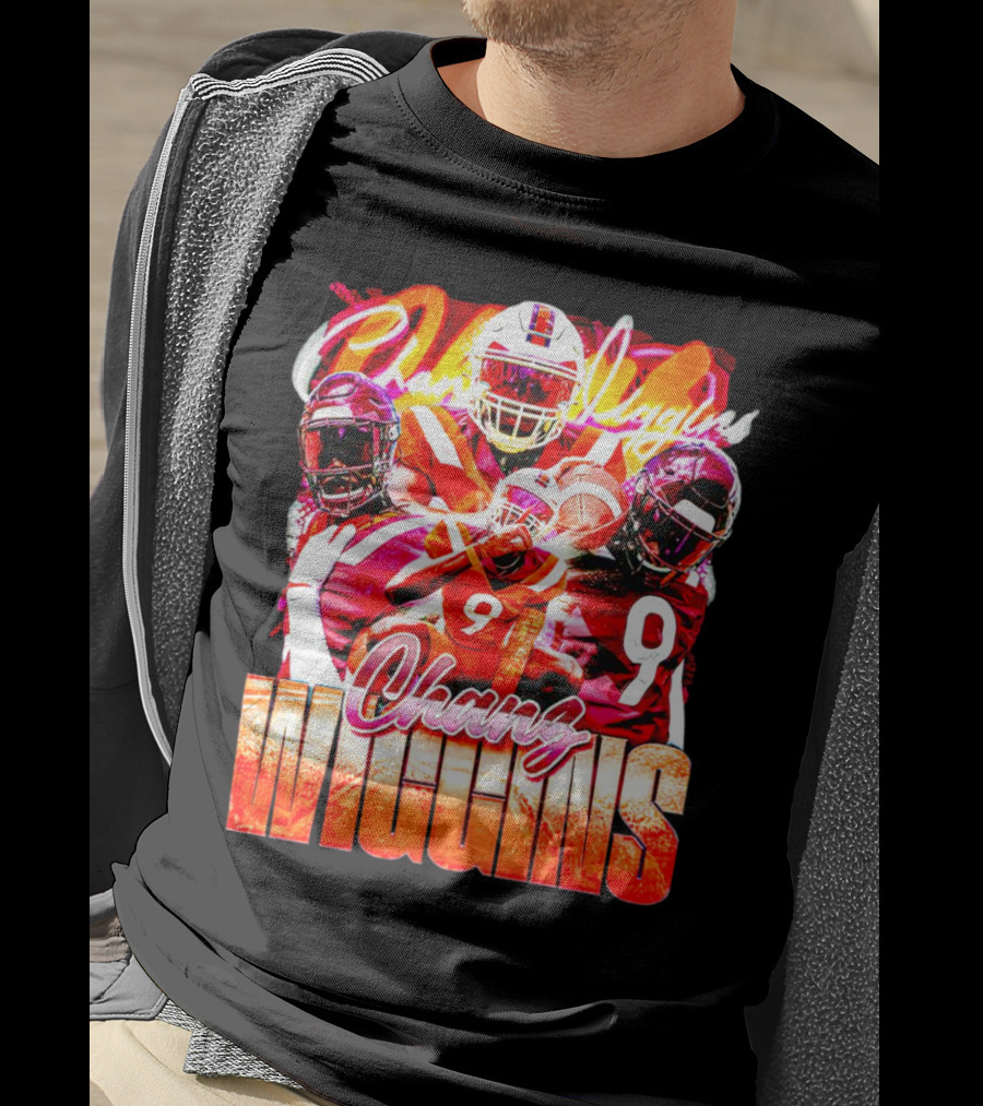 Chanz Wiggins Virginia Tech Hokies Football Vintage T-Shirt