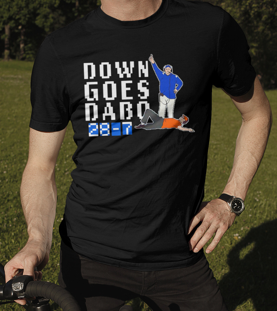 Down Goes Dabo 28-7 Duke Blue Devils Victory T-Shirt