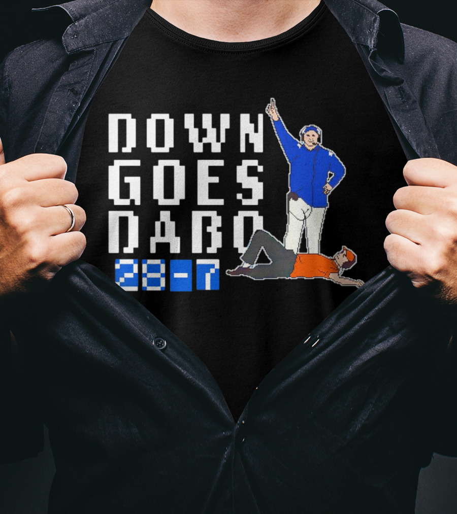 Down Goes Dabo 28-7 Duke Blue Devils Victory T-Shirt