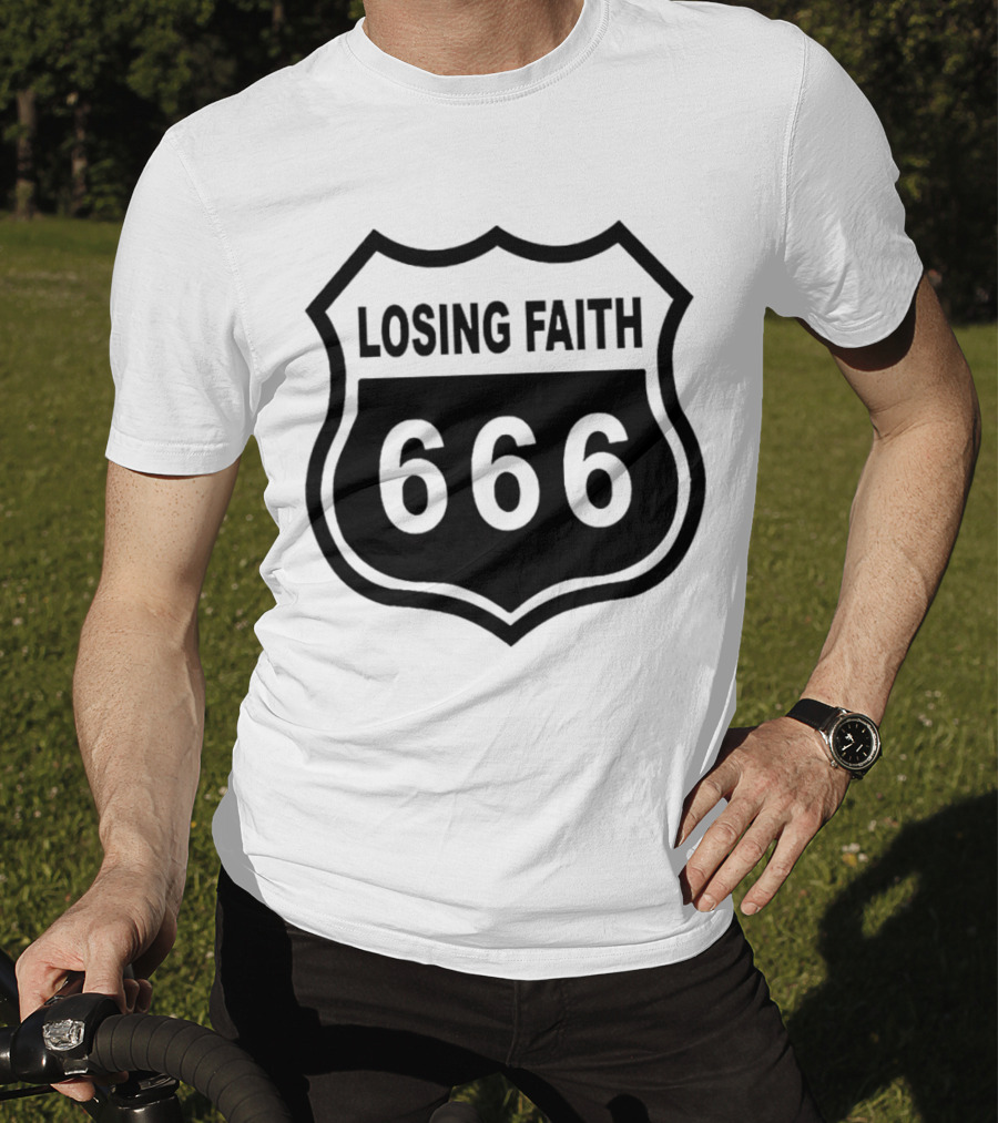 Losing Faith 666 Nikki Sixx Motley Crue Emblem T-Shirt