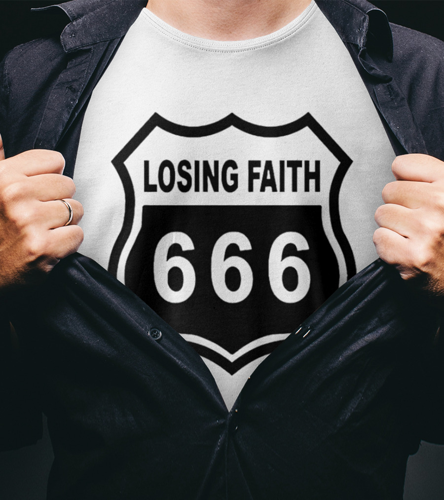 Losing Faith 666 Nikki Sixx Motley Crue Emblem T-Shirt