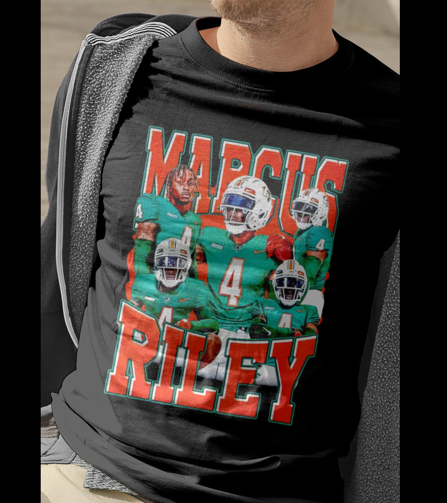 Marcus Riley Florida A&M Rattlers Football Player Number 4 Vintage T-Shirt