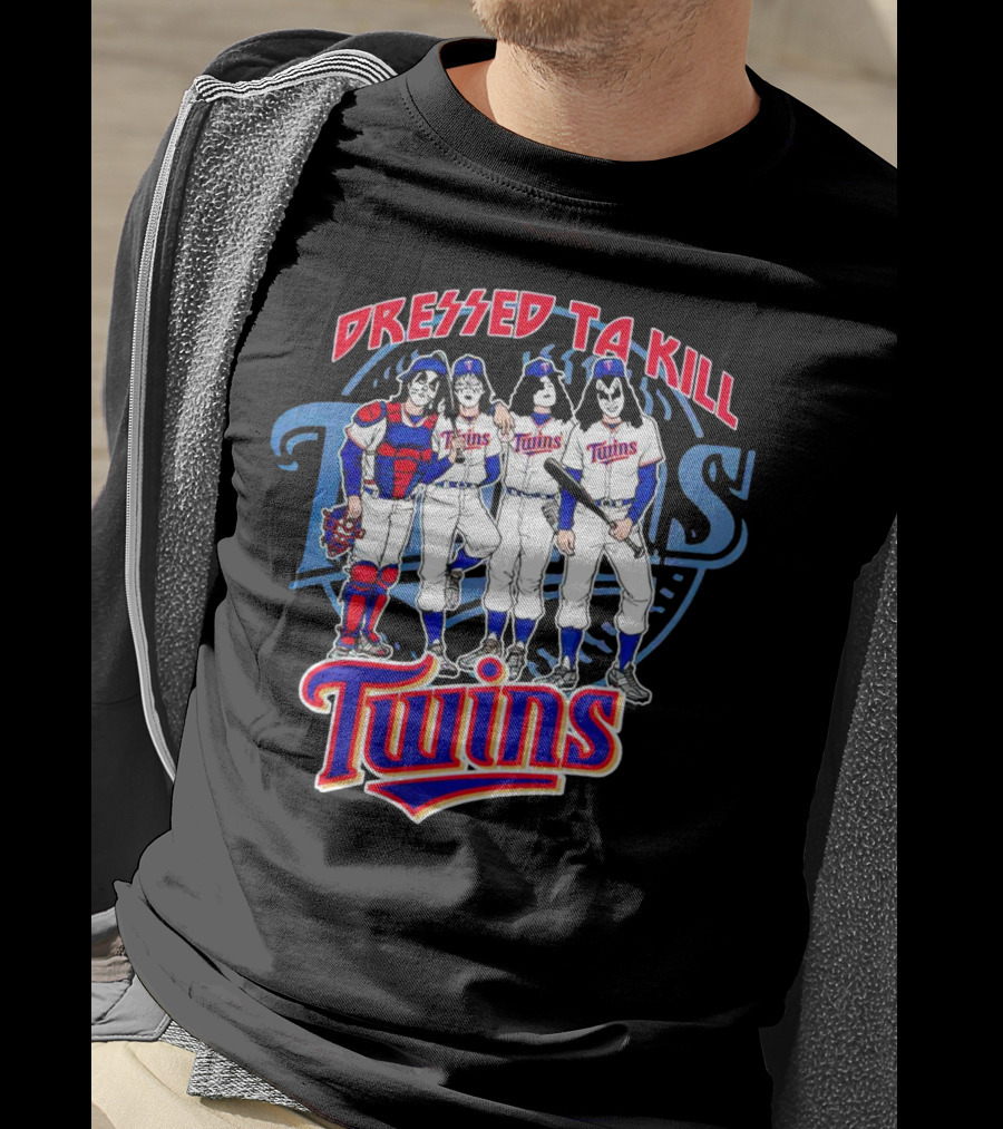 MLB X Minnesota Twins Dressed To Kill Twins Players In Iconic Makeup And Costumes T-Shirt
