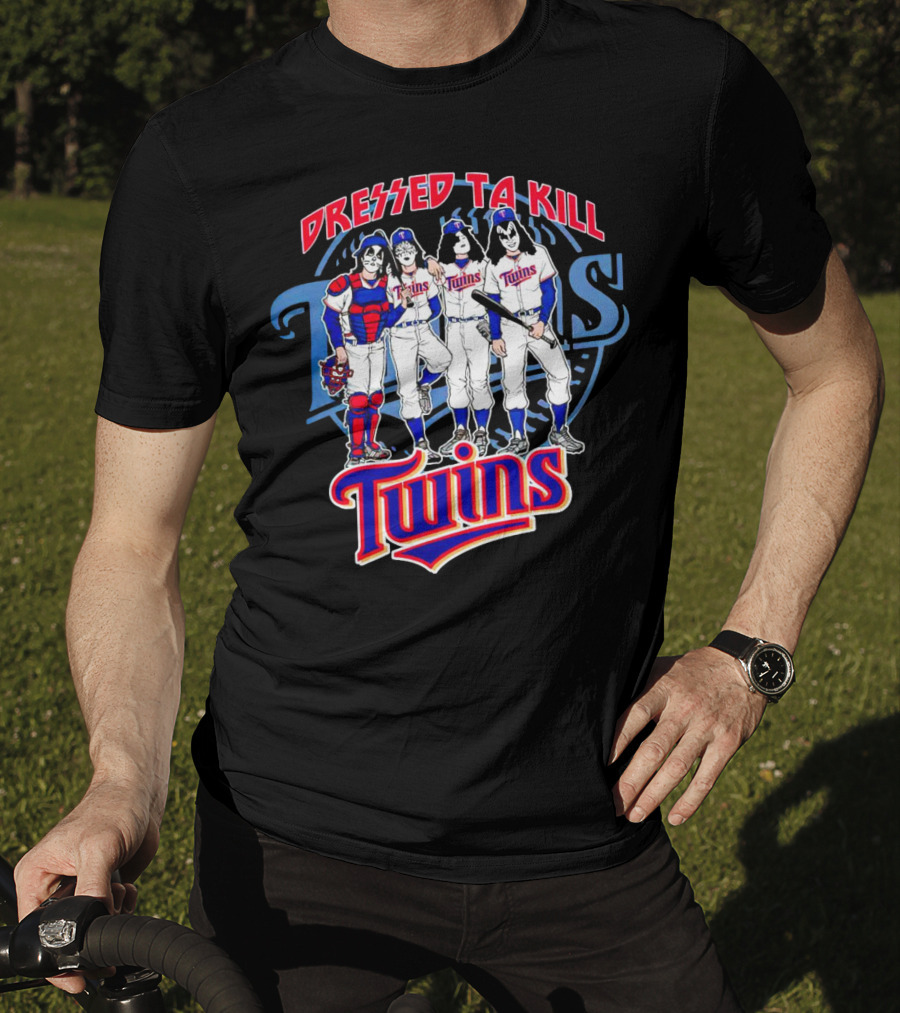 MLB X Minnesota Twins Dressed To Kill Twins Players In Iconic Makeup And Costumes T-Shirt