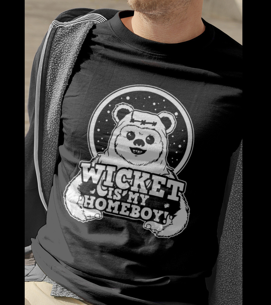 Wicket Is My Homeboy Space Bear T-Shirt