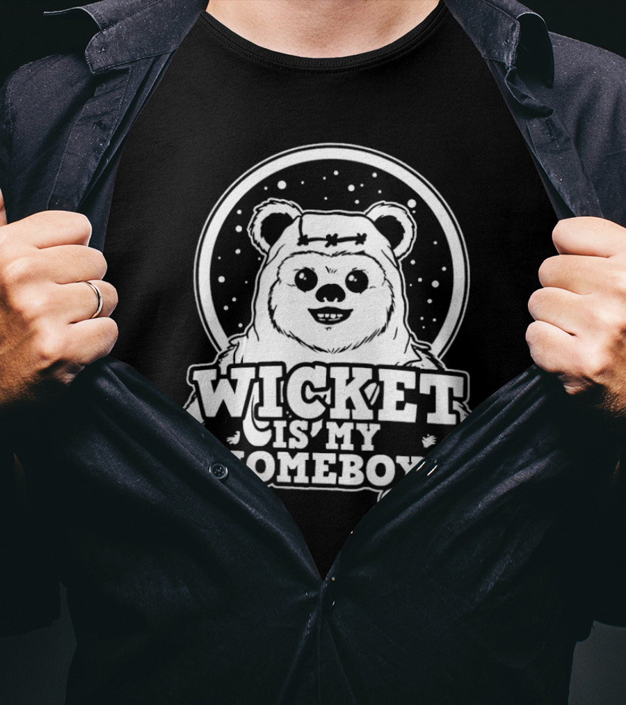 Wicket Is My Homeboy Space Bear T-Shirt