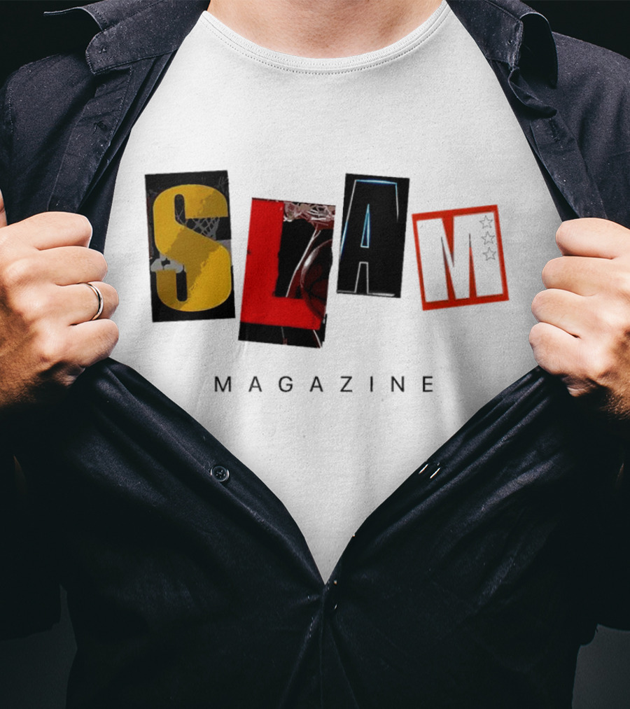 SLAM Mag Cut-Out Basketball Fashion Magazine T-Shirt
