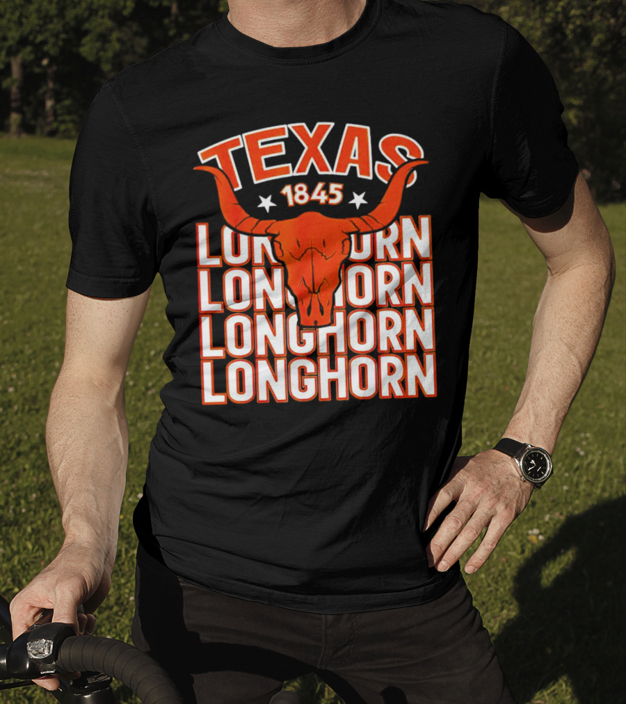 Texas Longhorn 1845 Horns Star T-Shirt