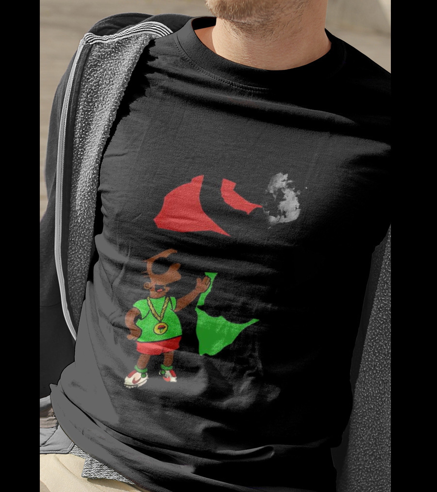 Mandela Bart Simpsons The Dude's My Hero Africa T-Shirt