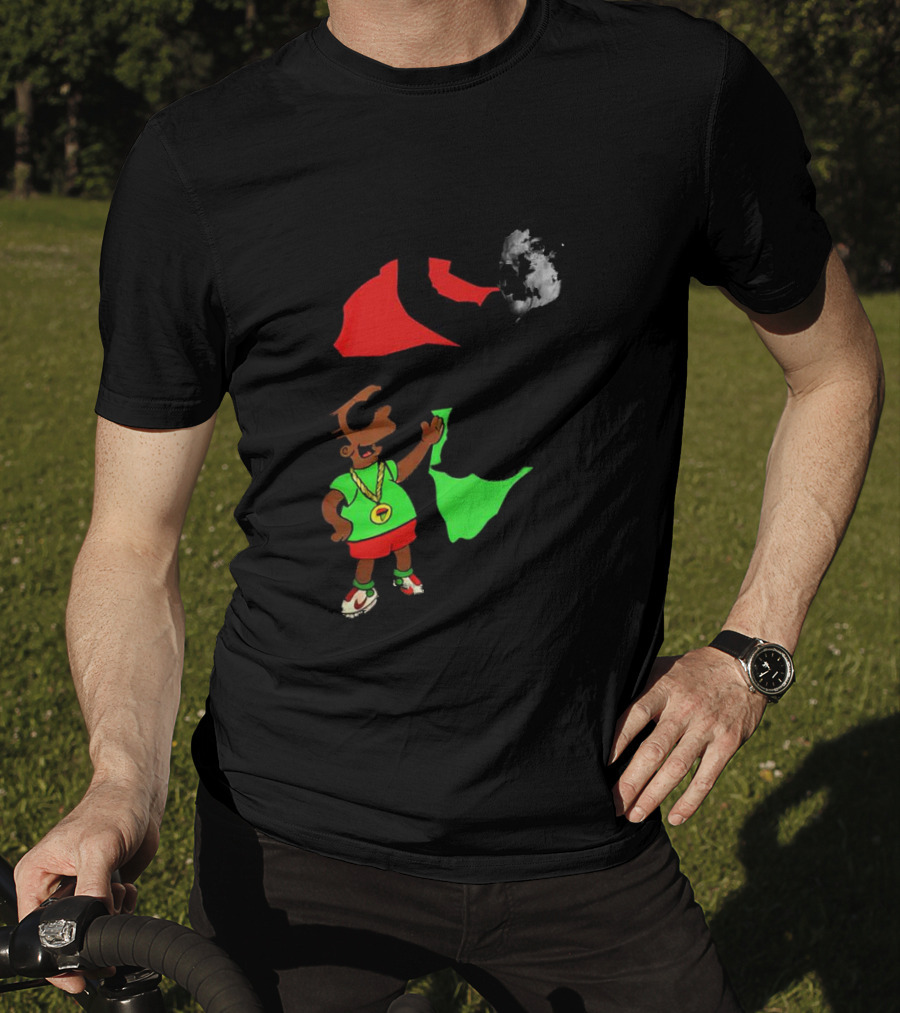 Mandela Bart Simpsons The Dude's My Hero Africa T-Shirt