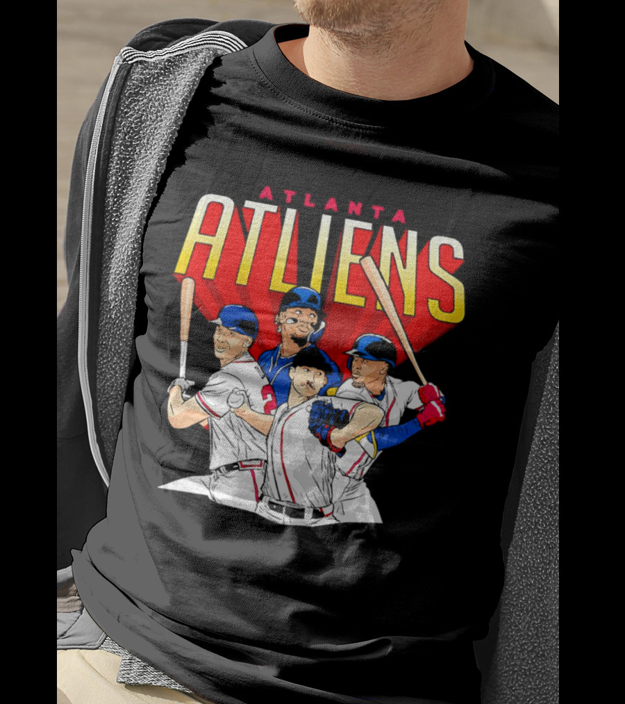Atlanta ATLiens Braves Players Baseball Fan T-Shirt