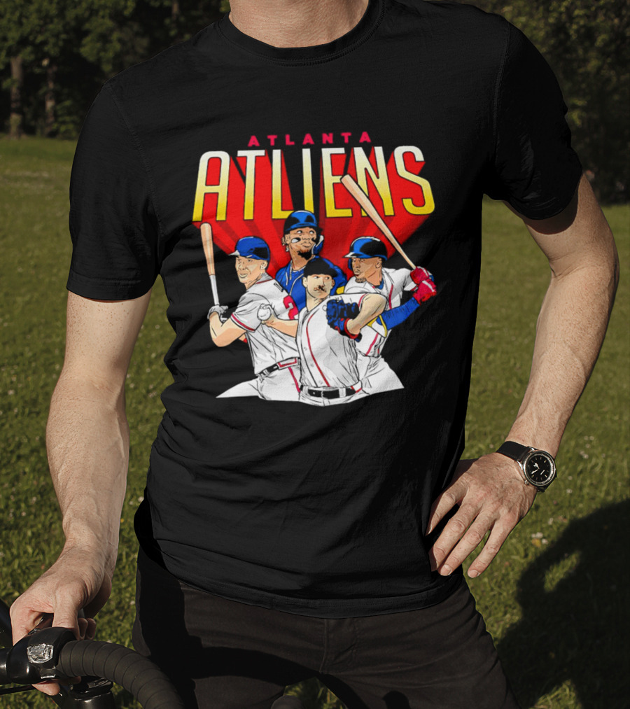 Atlanta ATLiens Braves Players Baseball Fan T-Shirt
