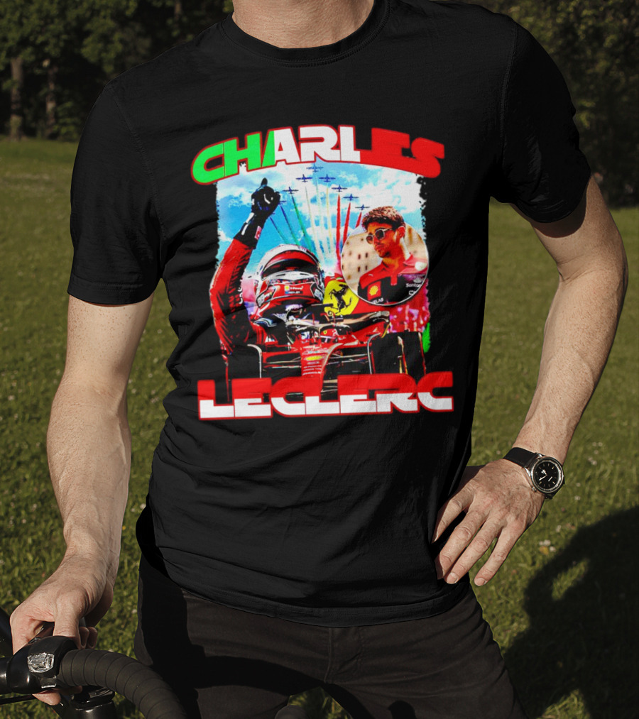 Charles Leclerc Ferrari Formula 1 Racing Champion T-Shirt