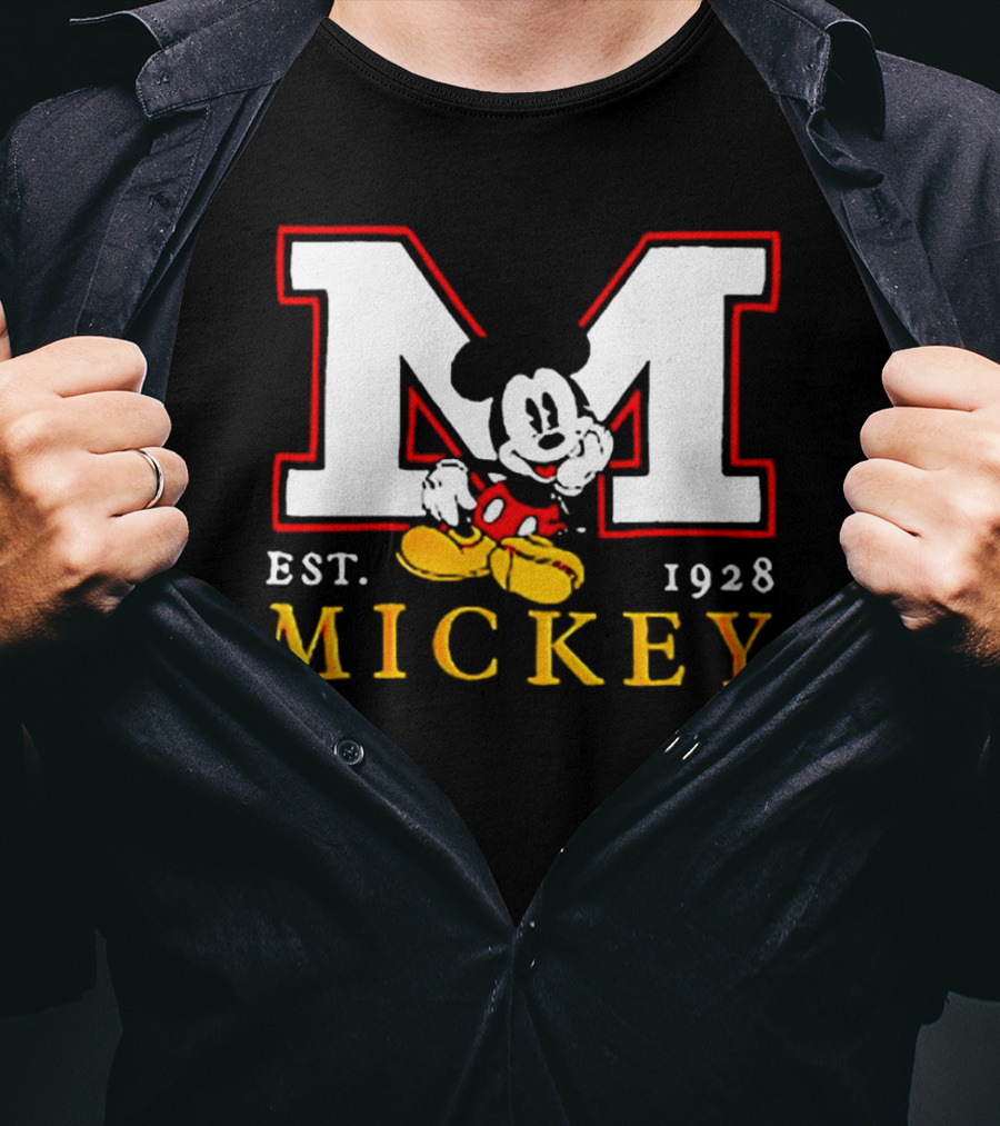 Mickey Mouse Est 1928 M T-Shirt
