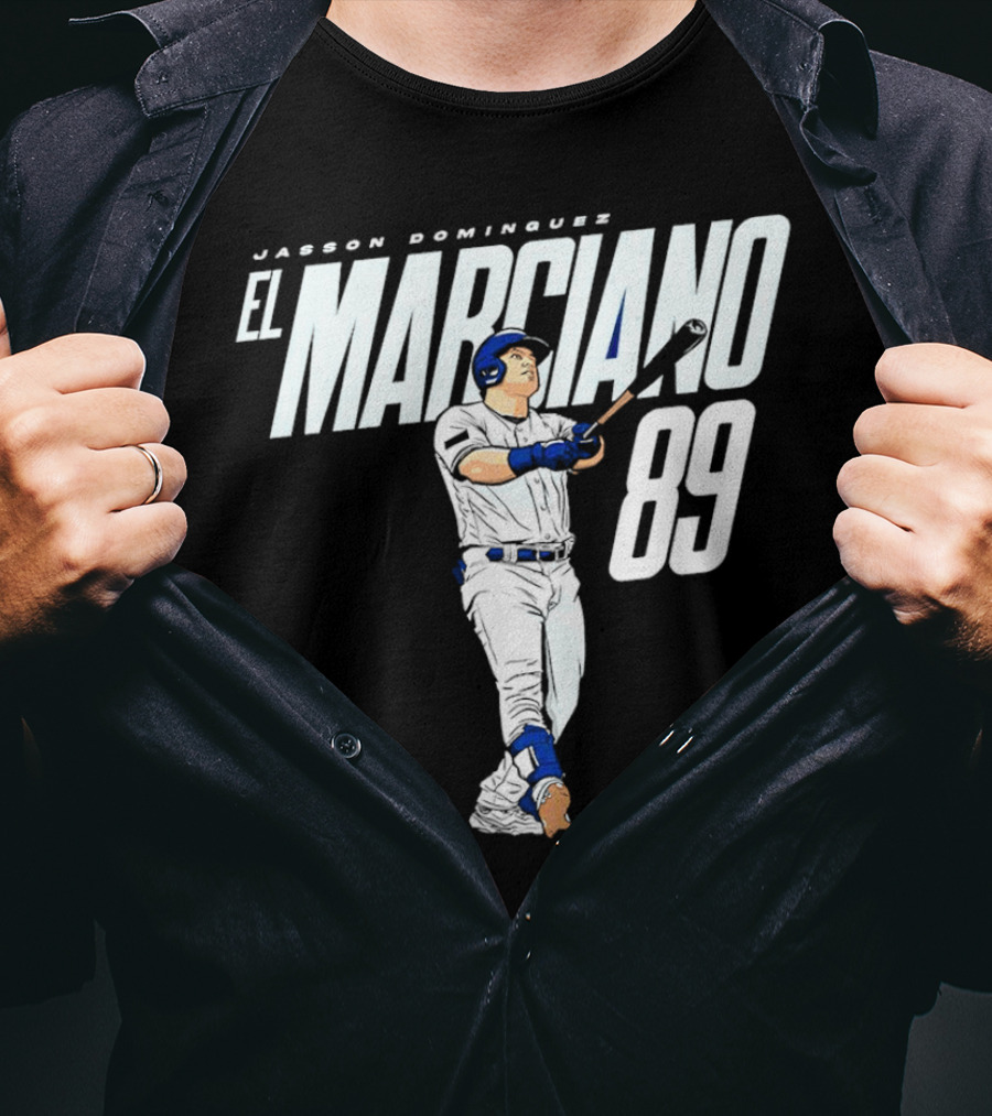 Jasson Domínguez El Marciano 89 New York Yankees Baseball Player T-Shirt
