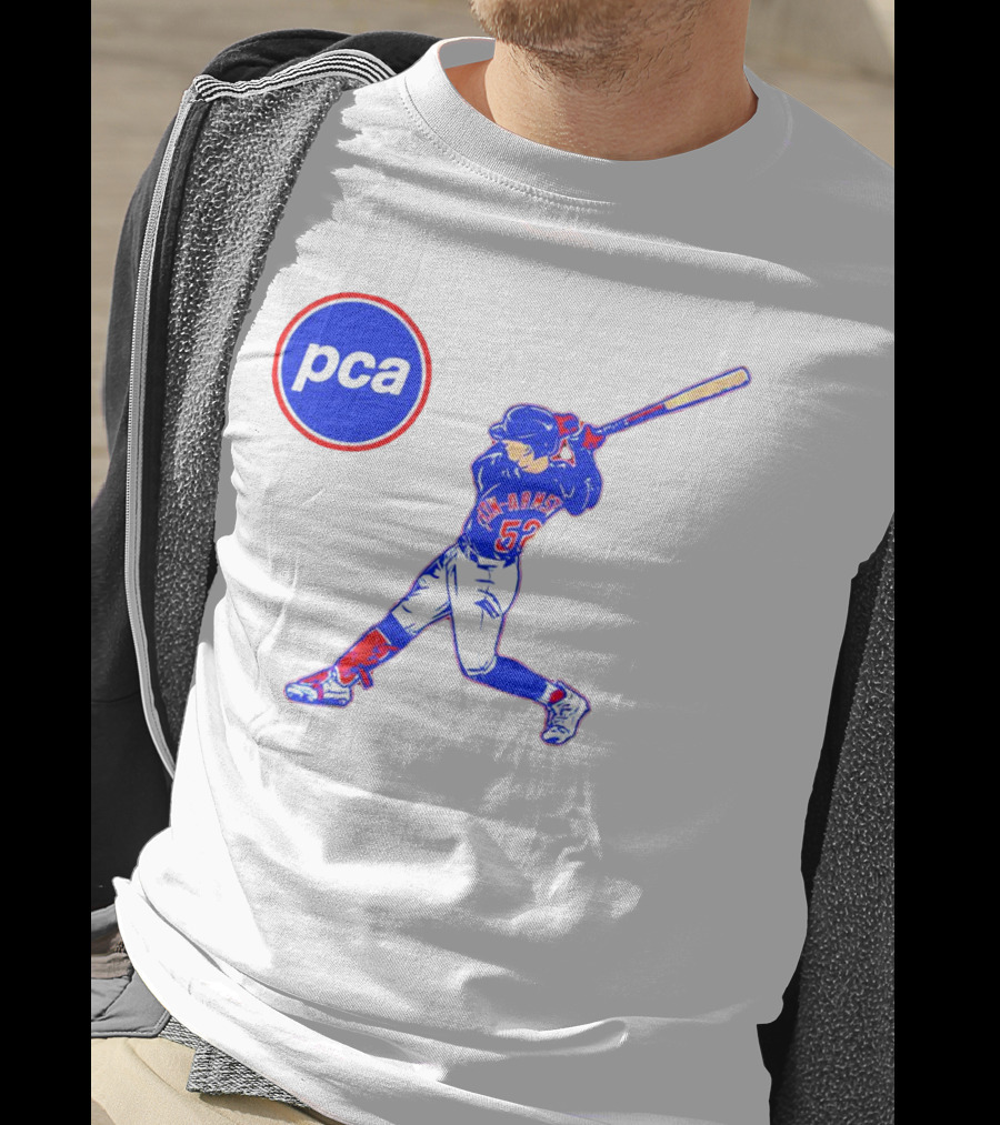 PCA Pete Crow-Armstrong Chicago Cubs Baseball Player Swinging Bat T-Shirt