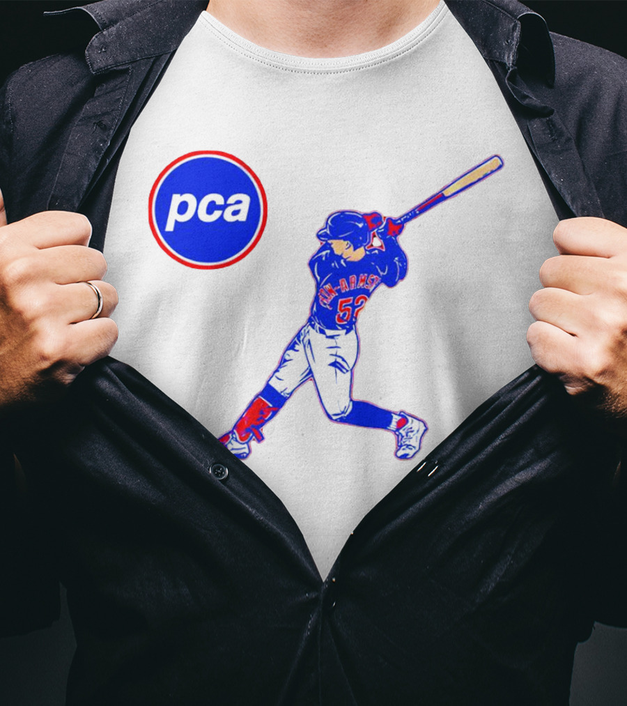 PCA Pete Crow-Armstrong Chicago Cubs Baseball Player Swinging Bat T-Shirt
