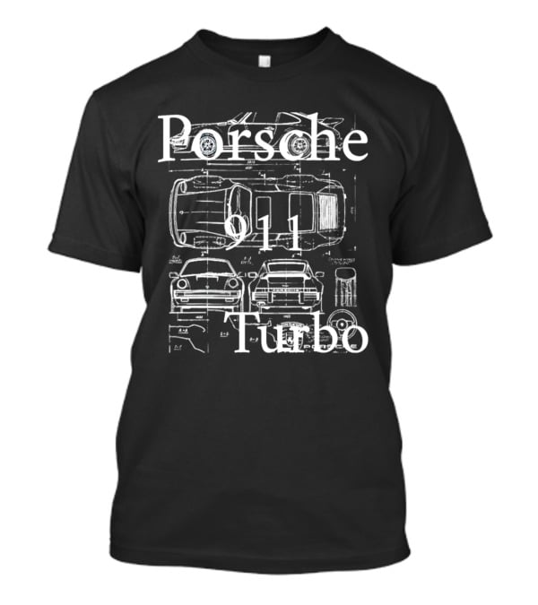 Porsche 911 Turbo Blueprint T-Shirt