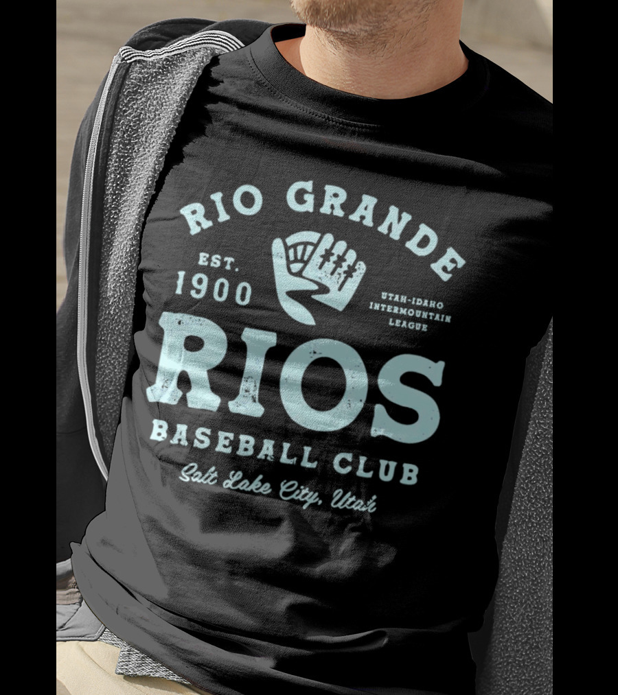 Rio Grande Rios Baseball Club Est. 1900 Utah-Idaho Intermountain League Salt Lake City Utah T-Shirt
