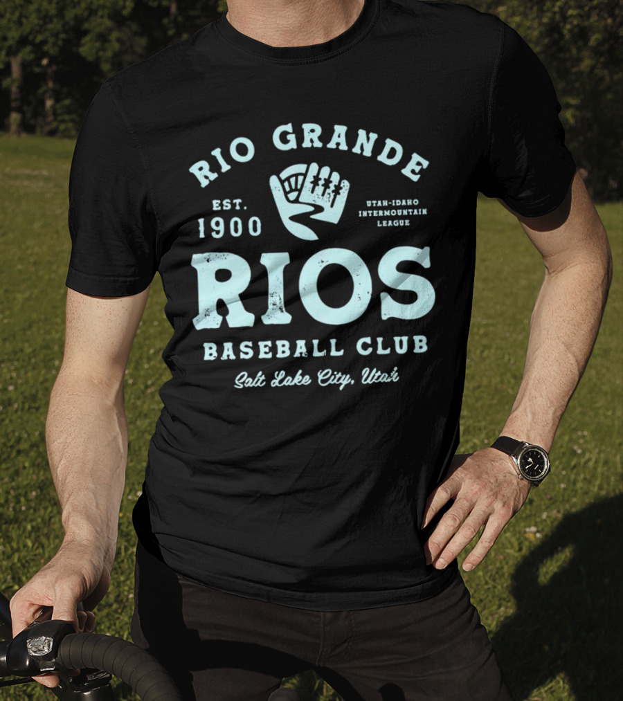 Rio Grande Rios Baseball Club Est. 1900 Utah-Idaho Intermountain League Salt Lake City Utah T-Shirt